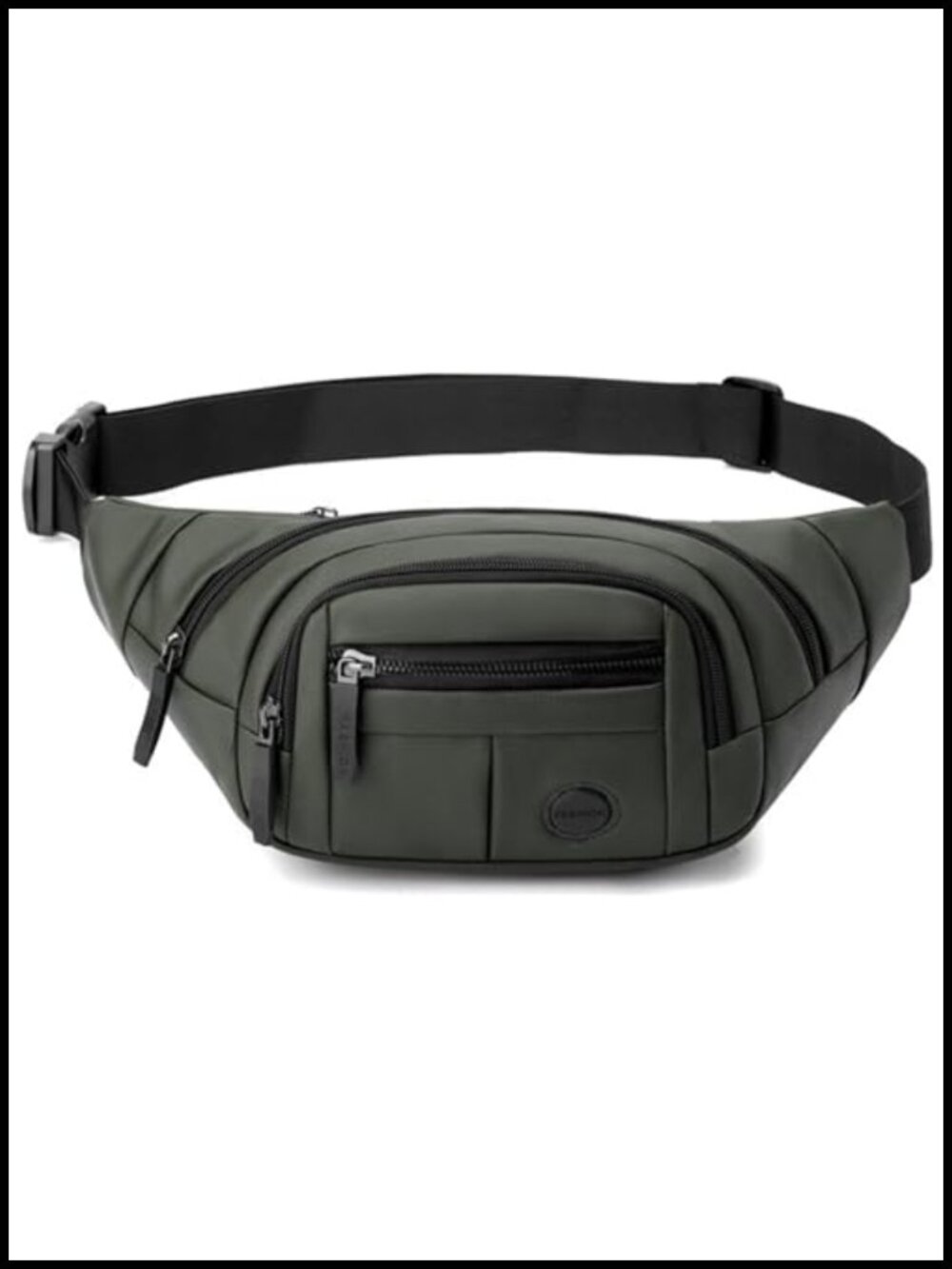 Fanny Pack Waist Bag 4 Zipper Pockets Adjustable Strap Crossbody Travel